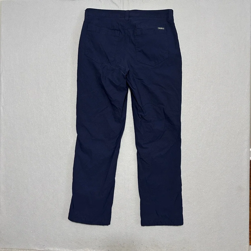 Eddie Bauer Mens Fleece Lined Tech Pant Navy Blue 34x30 Hiking Outdoor 283947